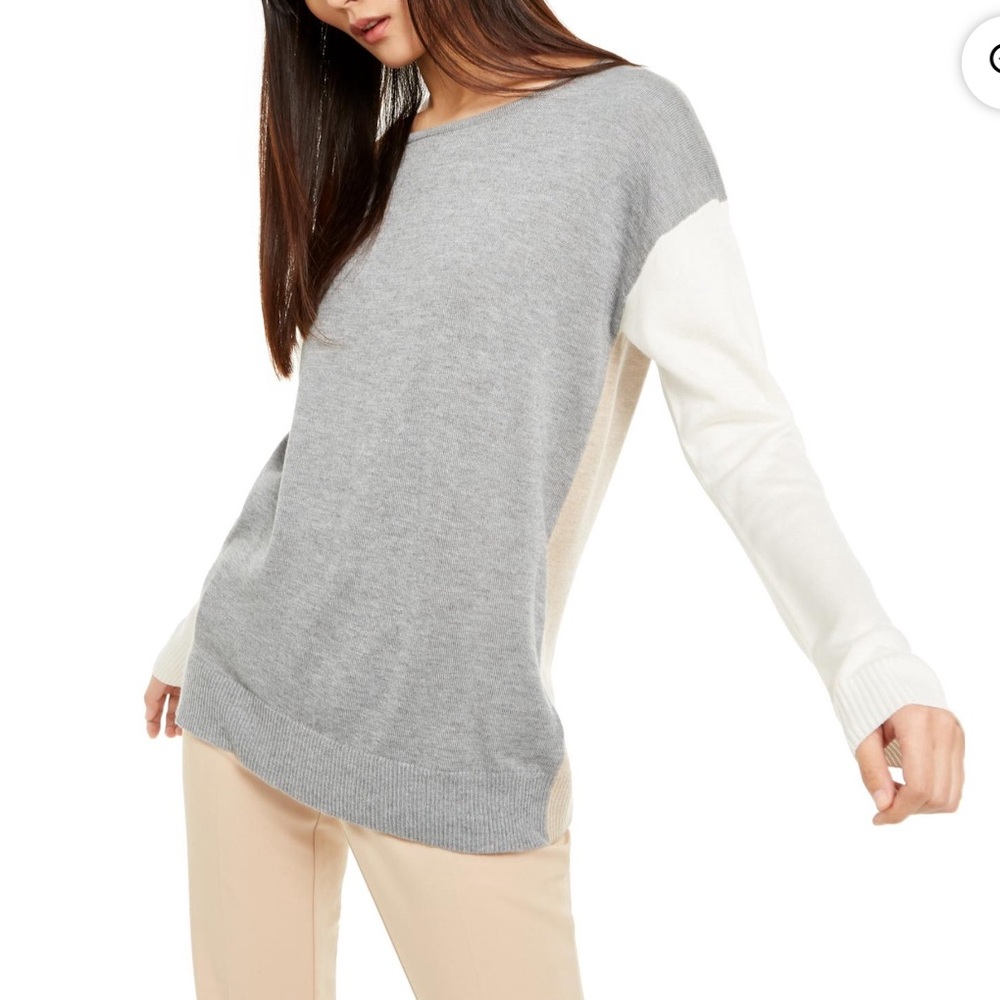 Calvin Klein 3-Tone Colorblock Sweater